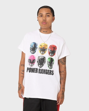 Urban Streetwear American Thrift X Power Rangers Power Rangers Vintage T-Shirt White