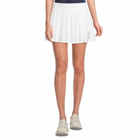 Callaway 16" High Waist Solid Golf Skort Brilliant White - SP25 Women Stylist Pick Clean Vibe