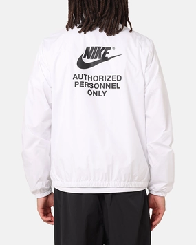 Nike Woven Full Zip Jacket White/White/Black morning