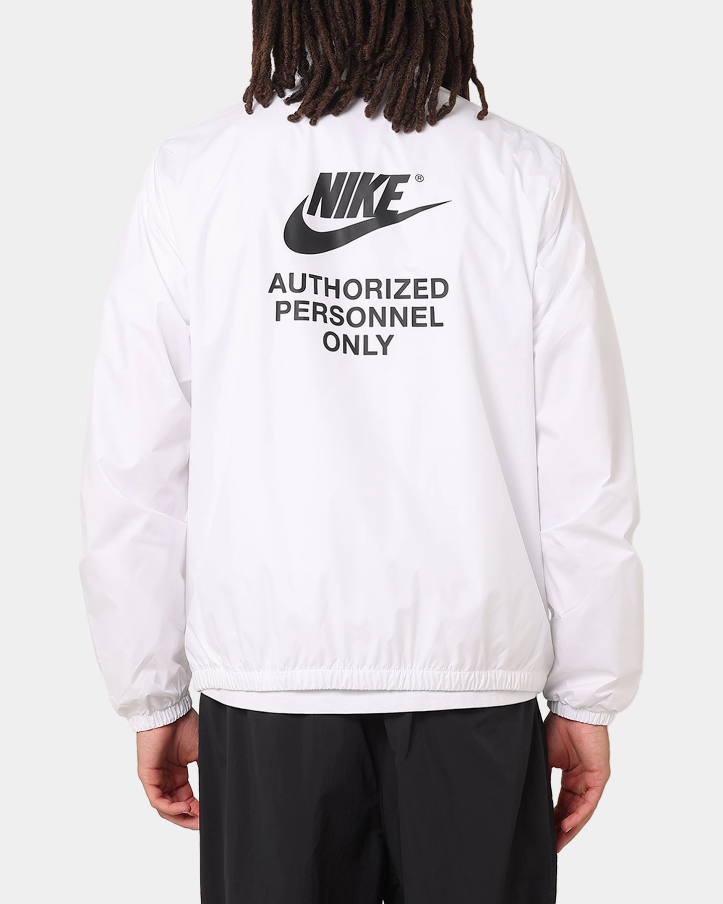 Nike Woven Full Zip Jacket White/White/Black morning