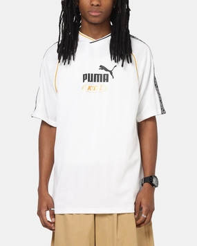 MicroPiqueKnit Multi Purpose Wear Puma King Relaxed Football Jersey White