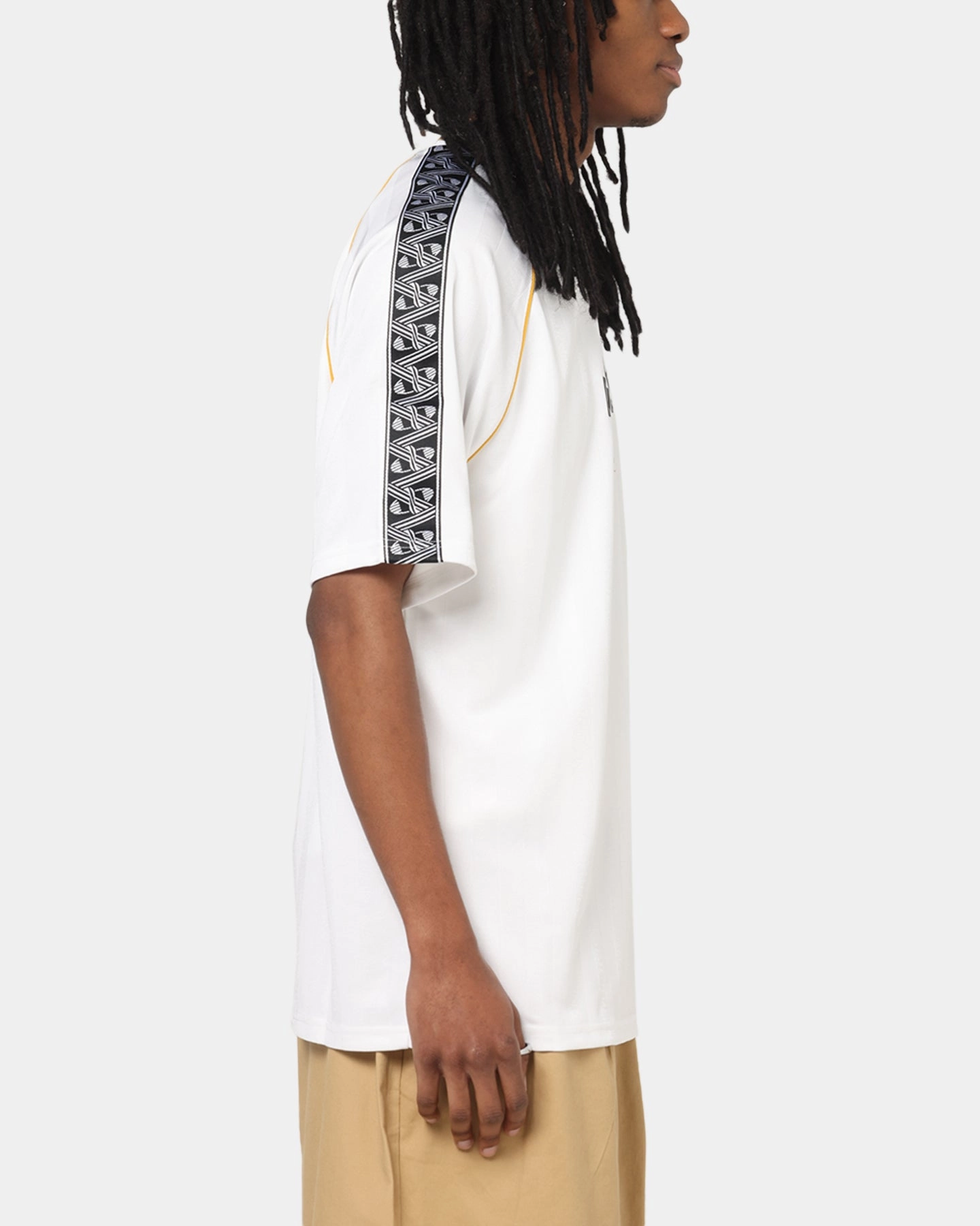 Office Attire Pre Shrunk Cotton Puma King Relaxed Football Jersey White