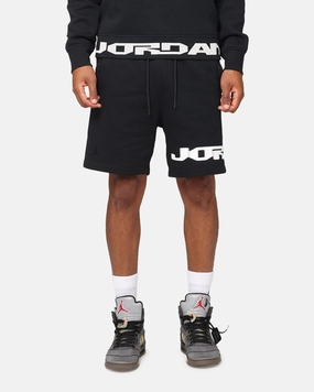 Jordan Jumpman MVP Fleece Shorts Black/Sail warm tones Move Friendly