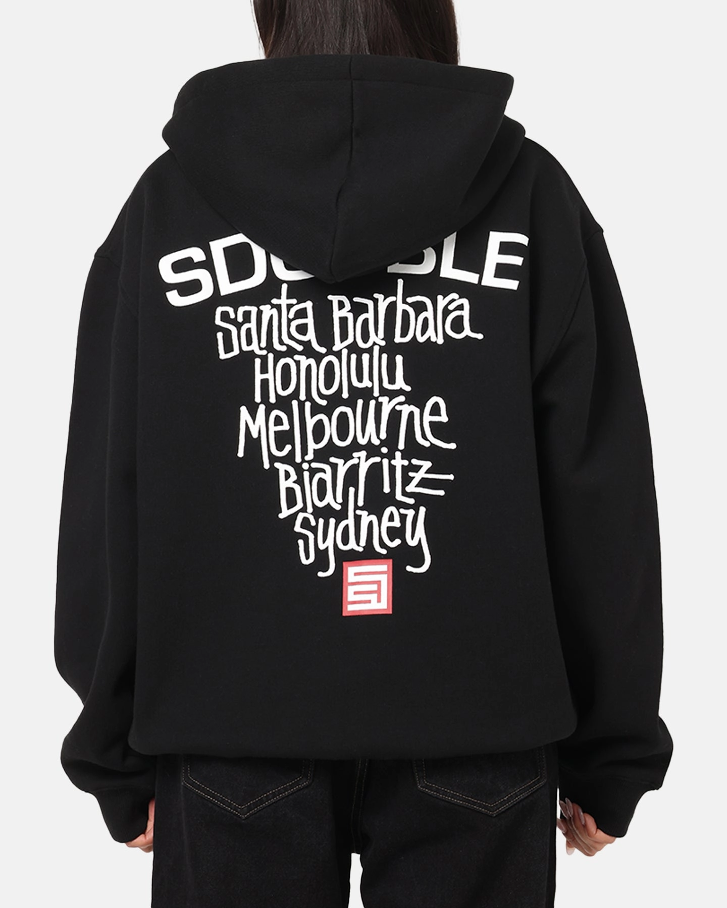 S Double Cities Zip Through Hoodie Black Adapt