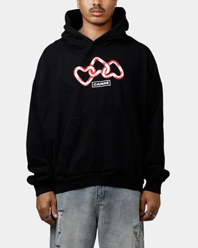 Abrasion Resistant Edges Carre Link Hoodie Black