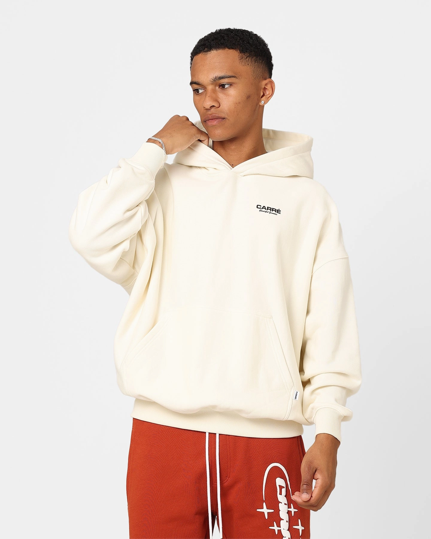 Carre RGB Oversized Hoodie Off White Organizer
