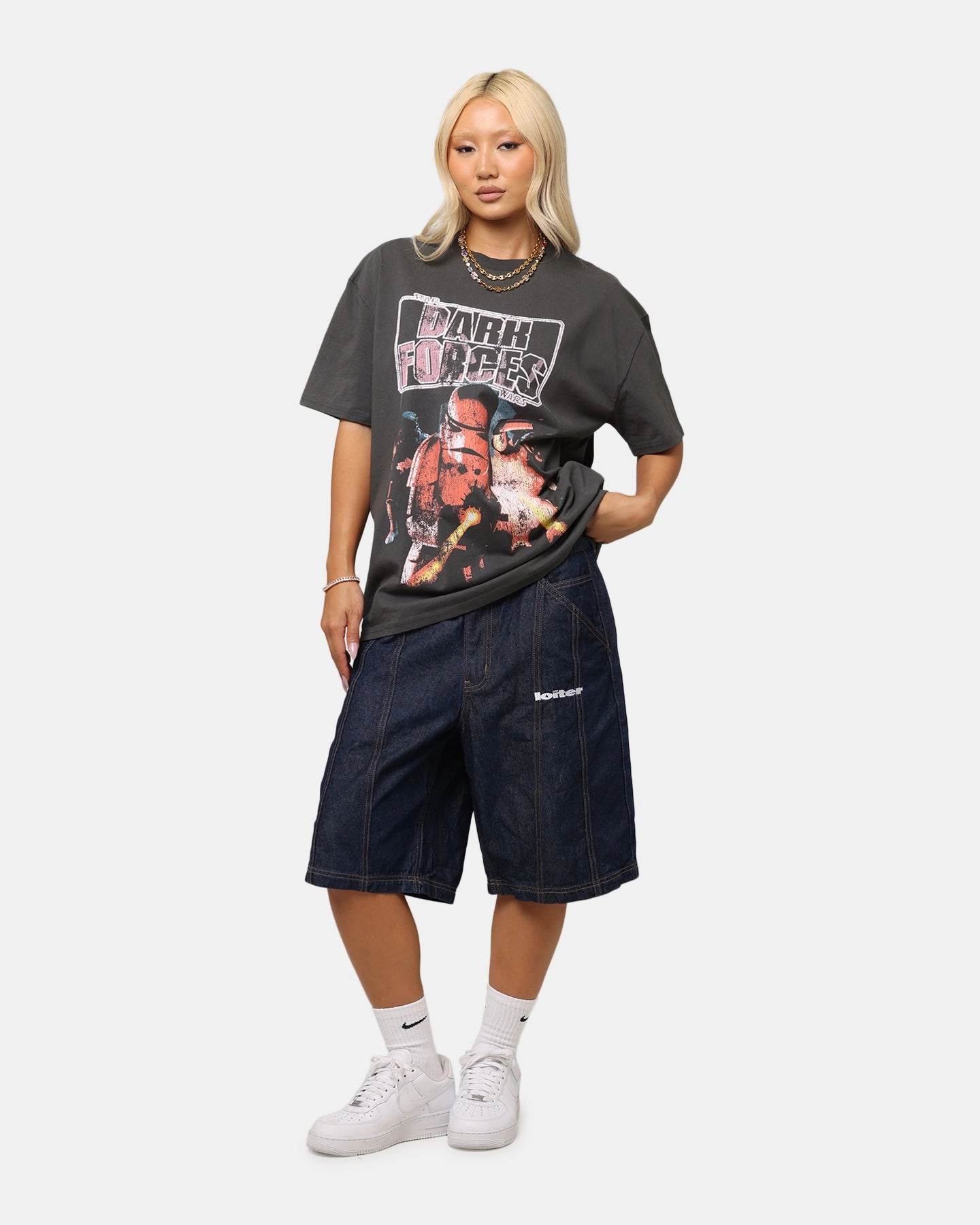 American Thrift Star Wars Battlefront Dark Forces Heavy T-Shirt Black Wash Easy to Style UltraSoftBrushedInterior