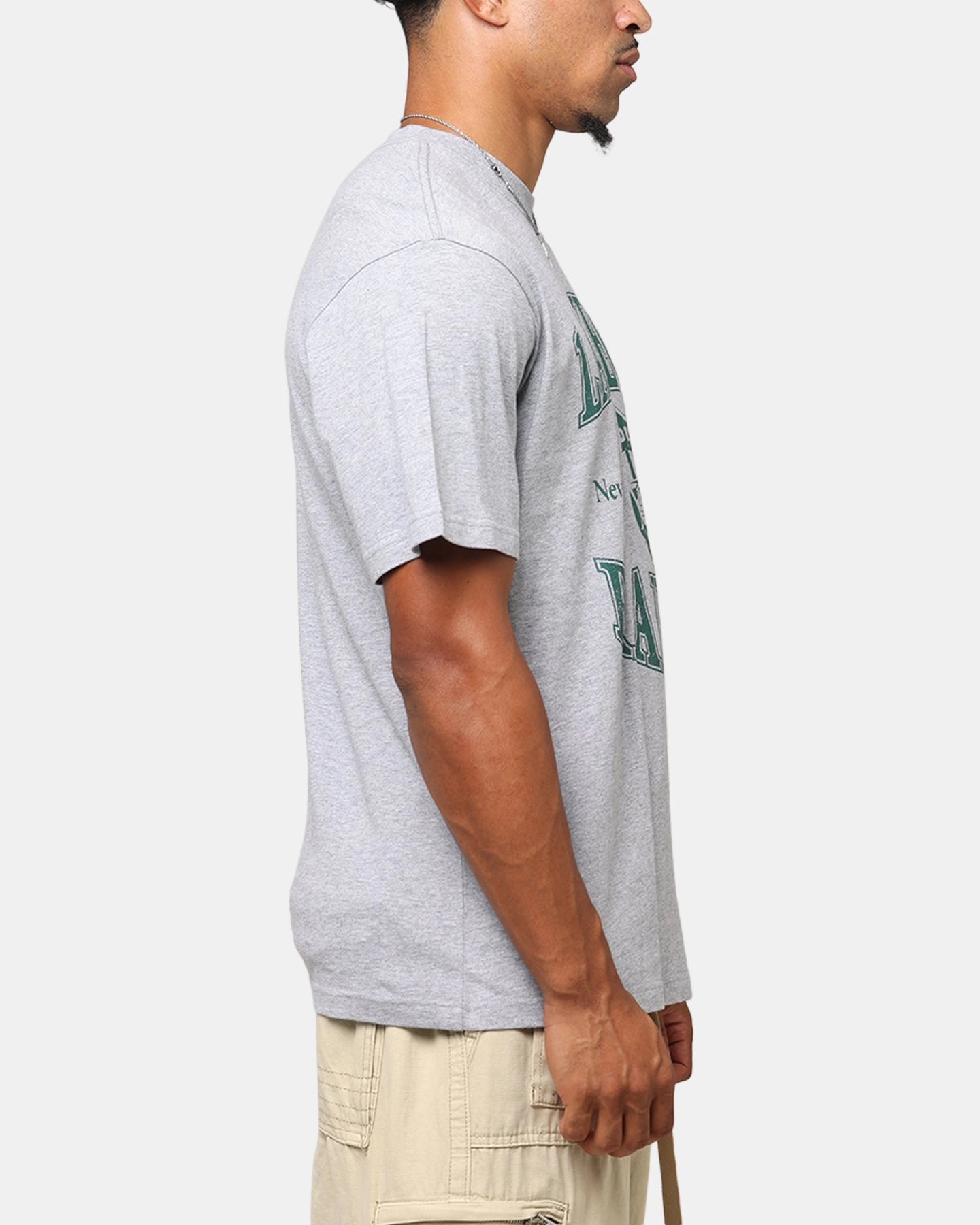Majestic Athletic Las Vegas Raiders Marne Arch T-Shirt Grey Marle Comfortable Casual
