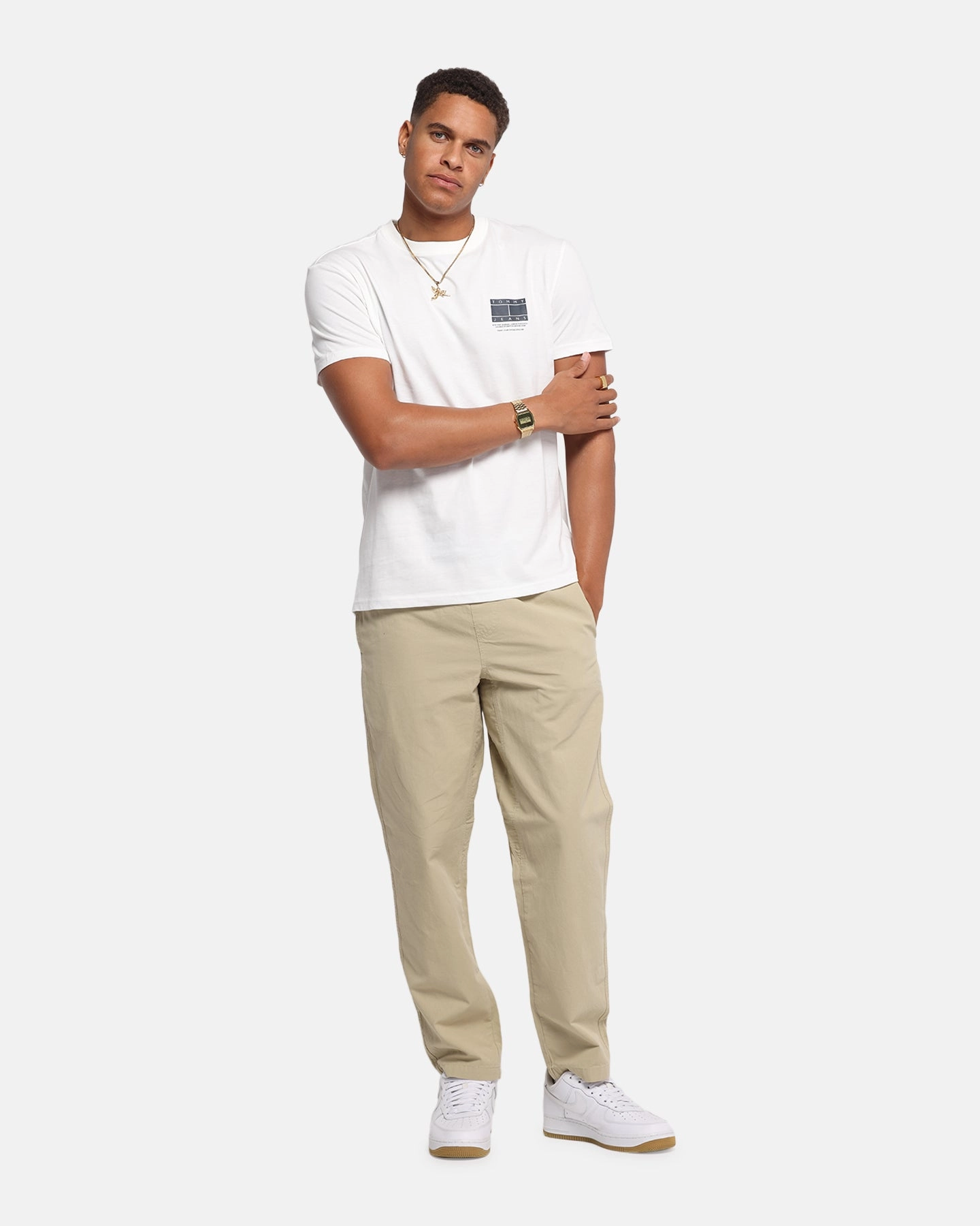 Street Style Trend discount offer Tommy Jeans Regular DNA Graphic T-Shirt Ecru