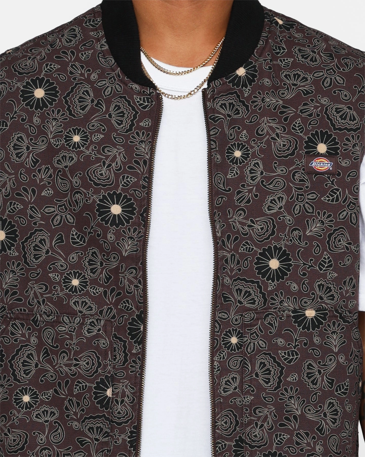 Hand washable Camping Trip Dickies Ellis Floral Vest Floral