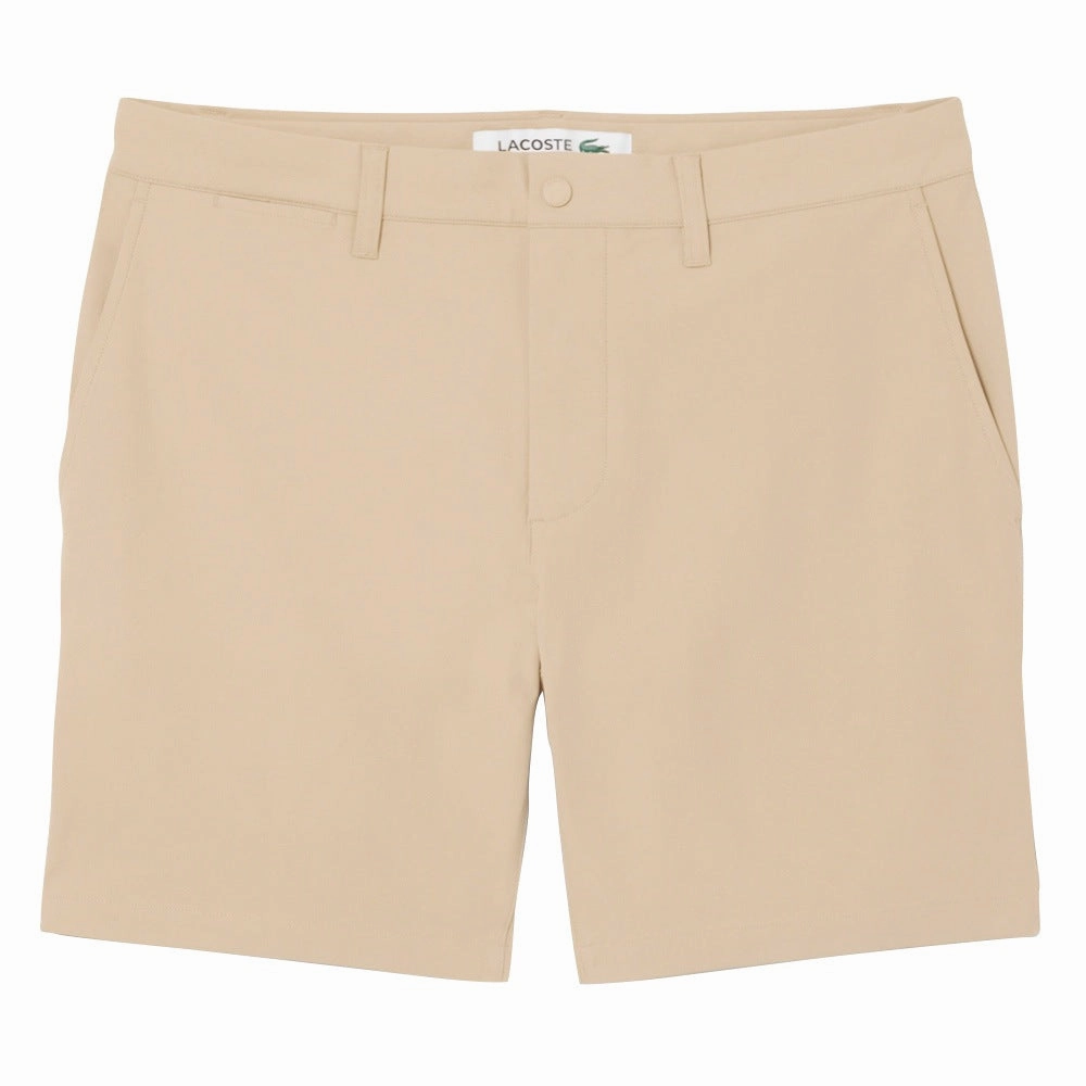Adaptive Tension Control Lacoste Slim Fit Golf Shorts Beige - SS25 Men