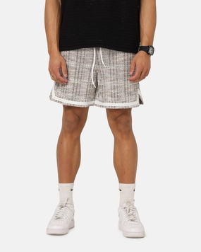XXIII Textured Ball Shorts Brown/Cream AbrasionResistant Eco Friendly Material