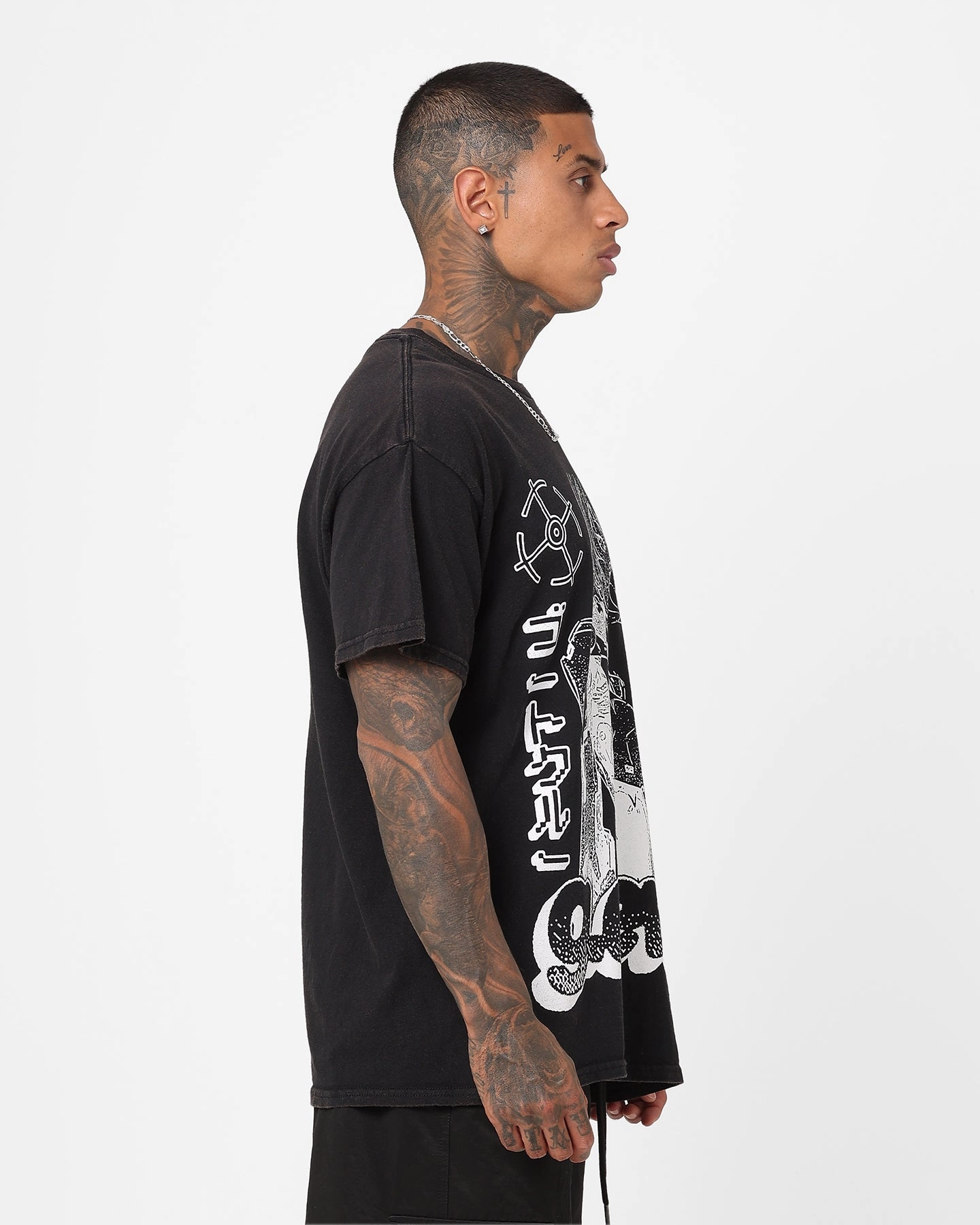 Goat Crew G.Crew Girl Vintage T-Shirt Black Wash Smooth Neckline Cozy Vibes