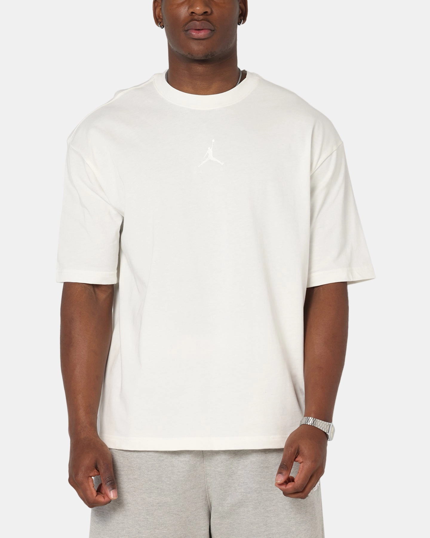 Jordan Flight Essentials Oversized Crewneck T-Shirt Sail/Sail Light Design