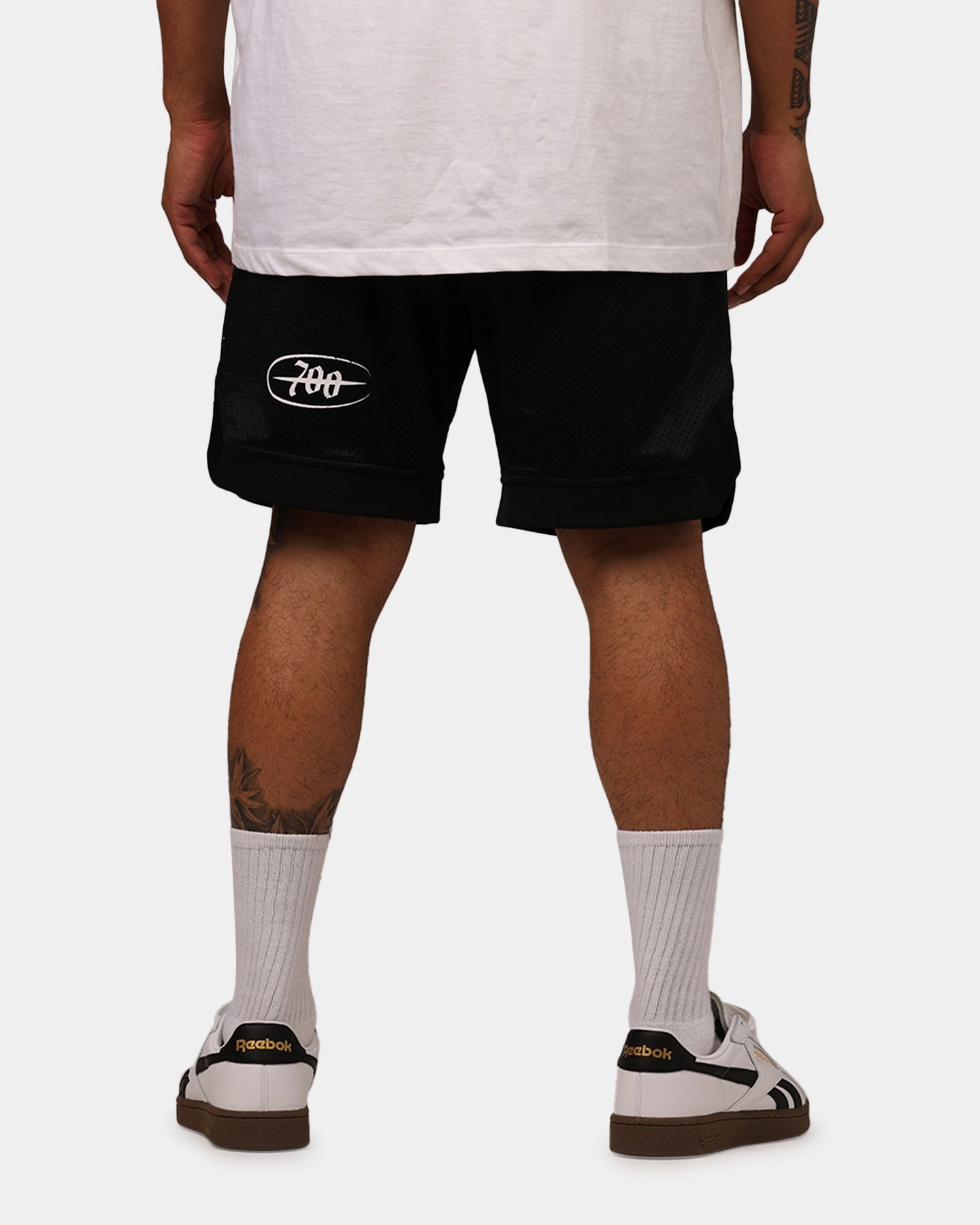 Socks Recycled Elastic Trim Saint Morta Post Humanous Basketball Short Black/White