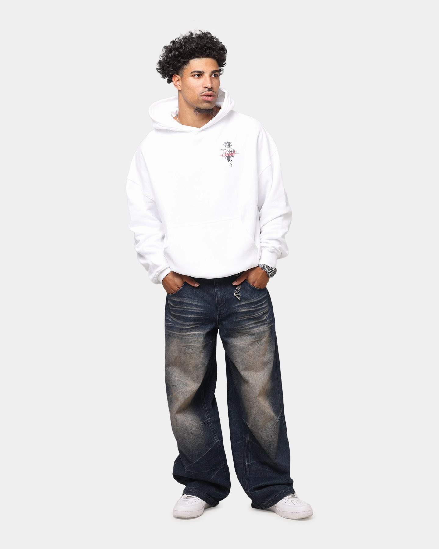 Rain Blocker Saint Morta St Valentines Boxy Hoodie White