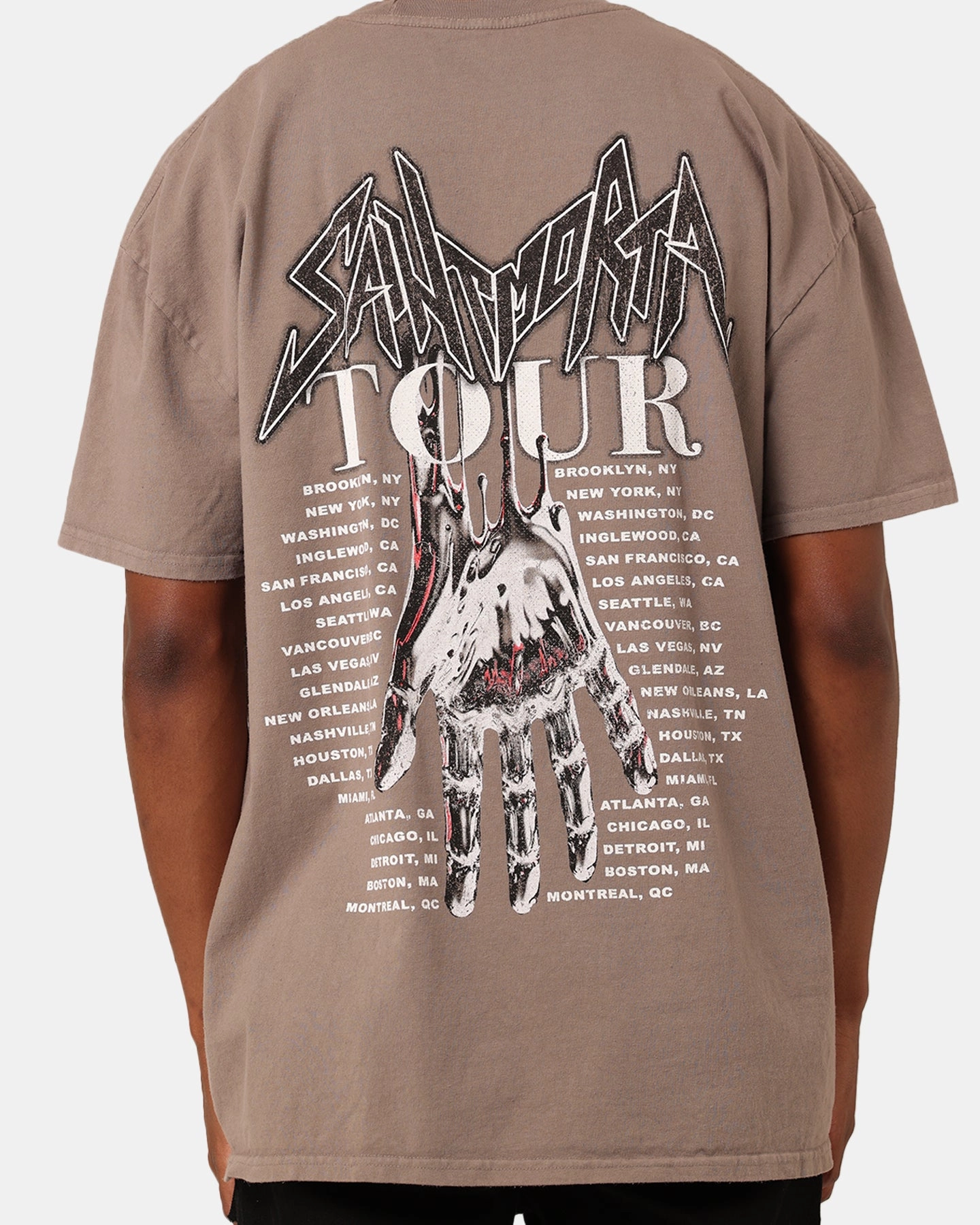 Saint Morta Tour T-Shirt Vintage Brown Cotton Blend Modern innovation