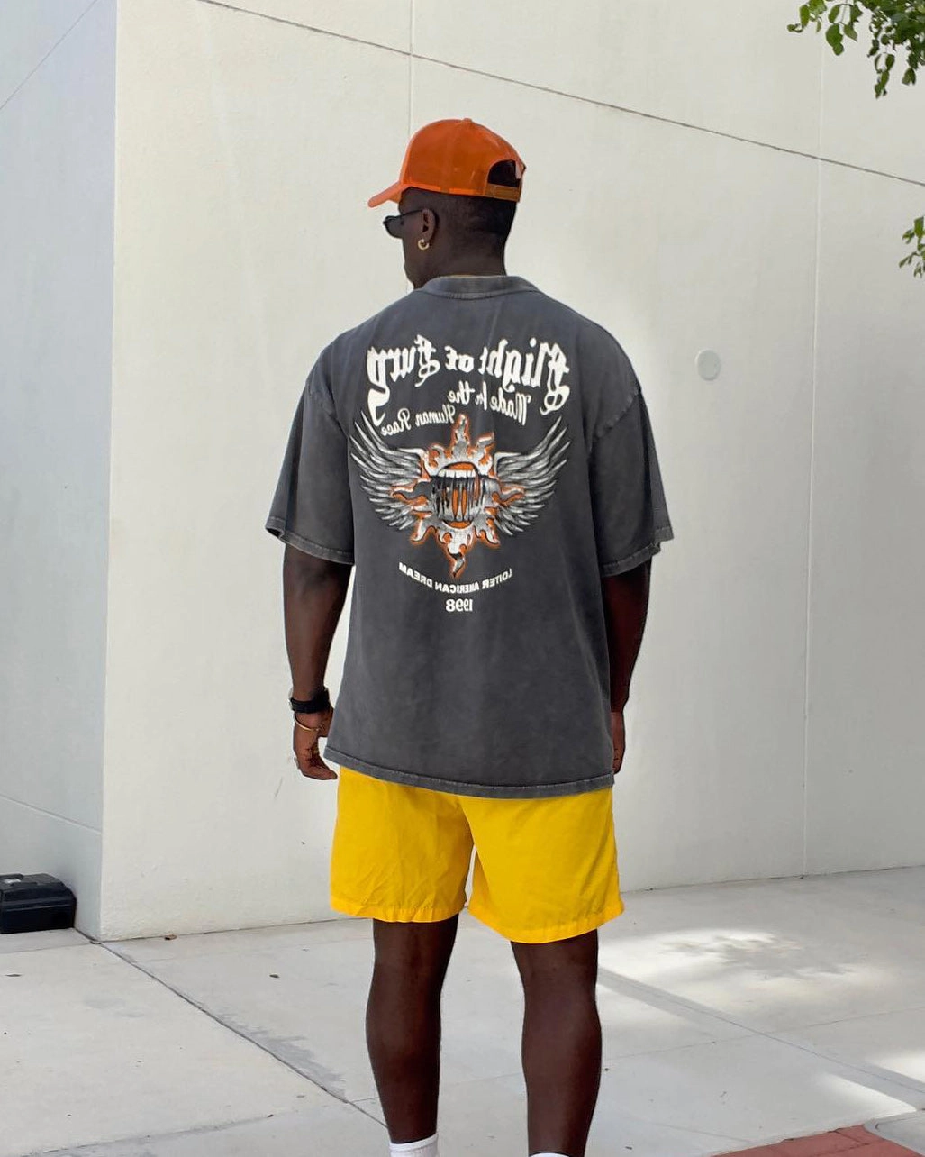 Loiter Fury Vintage T-Shirt Charcoal suitable for all genders Easy Wear