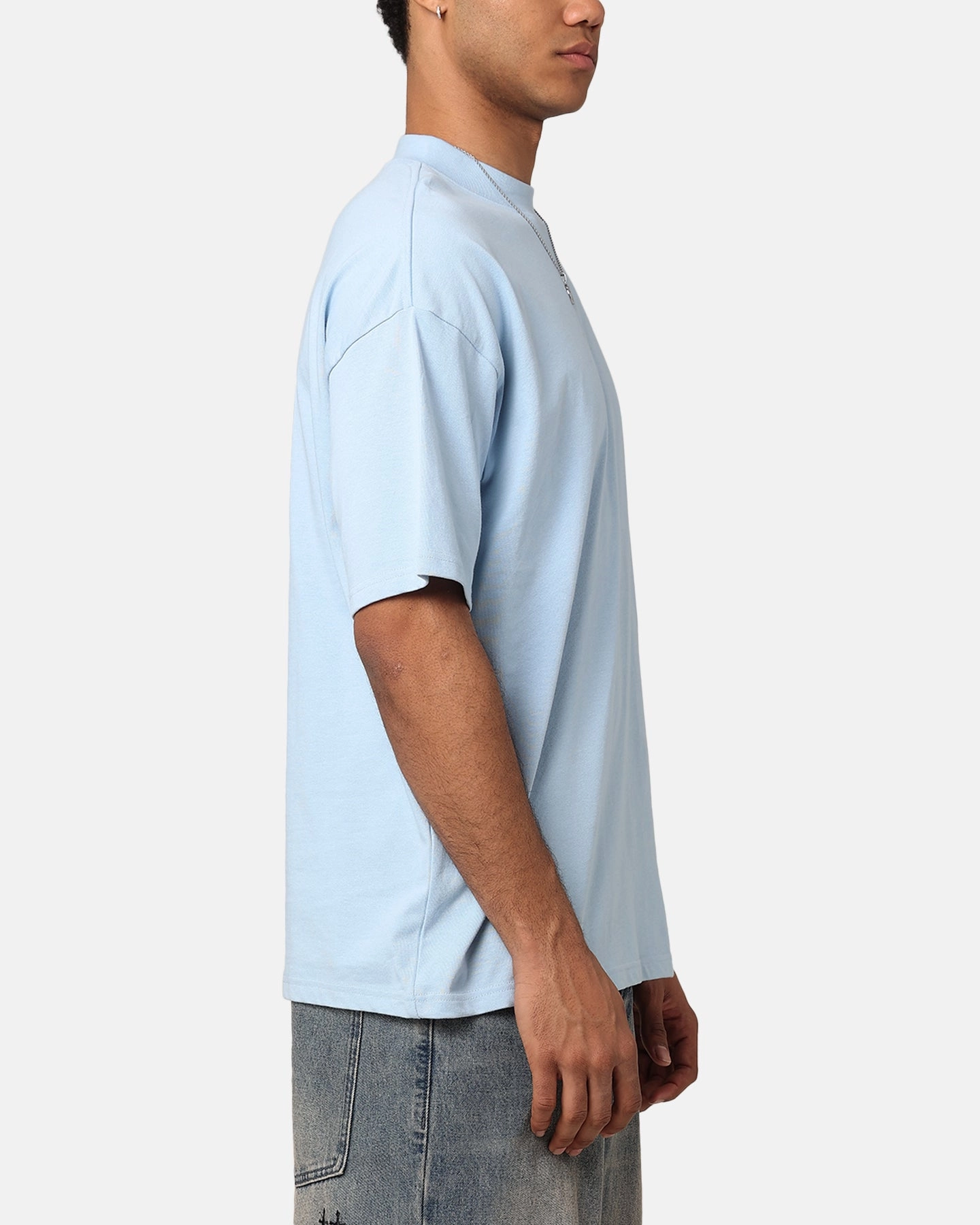 Halloween Culture Kings Oversized Blank T-Shirt Light Blue