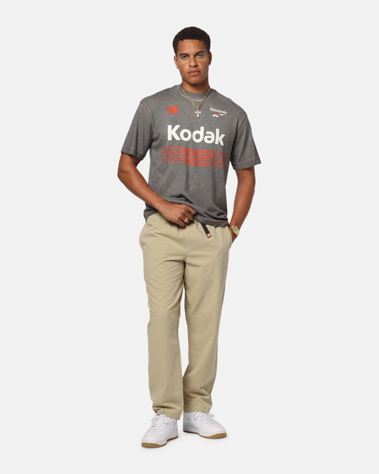 Reebok x Kodak Graphic T-Shirt Black Everyday Look Wear Classic and Comfy