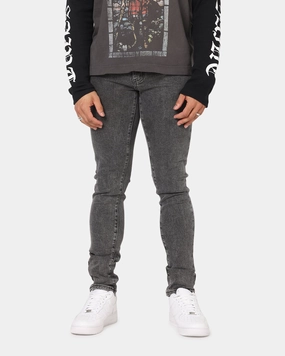 Saint Morta Dynasty Jeans Black Stonewash Work Ready Lightweight Textured