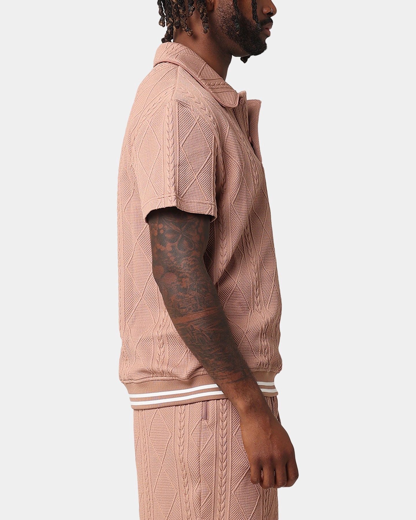 Adaptive Torso Contouring Beach Ready XXIII Danny Knit Polo Shirt Mocha