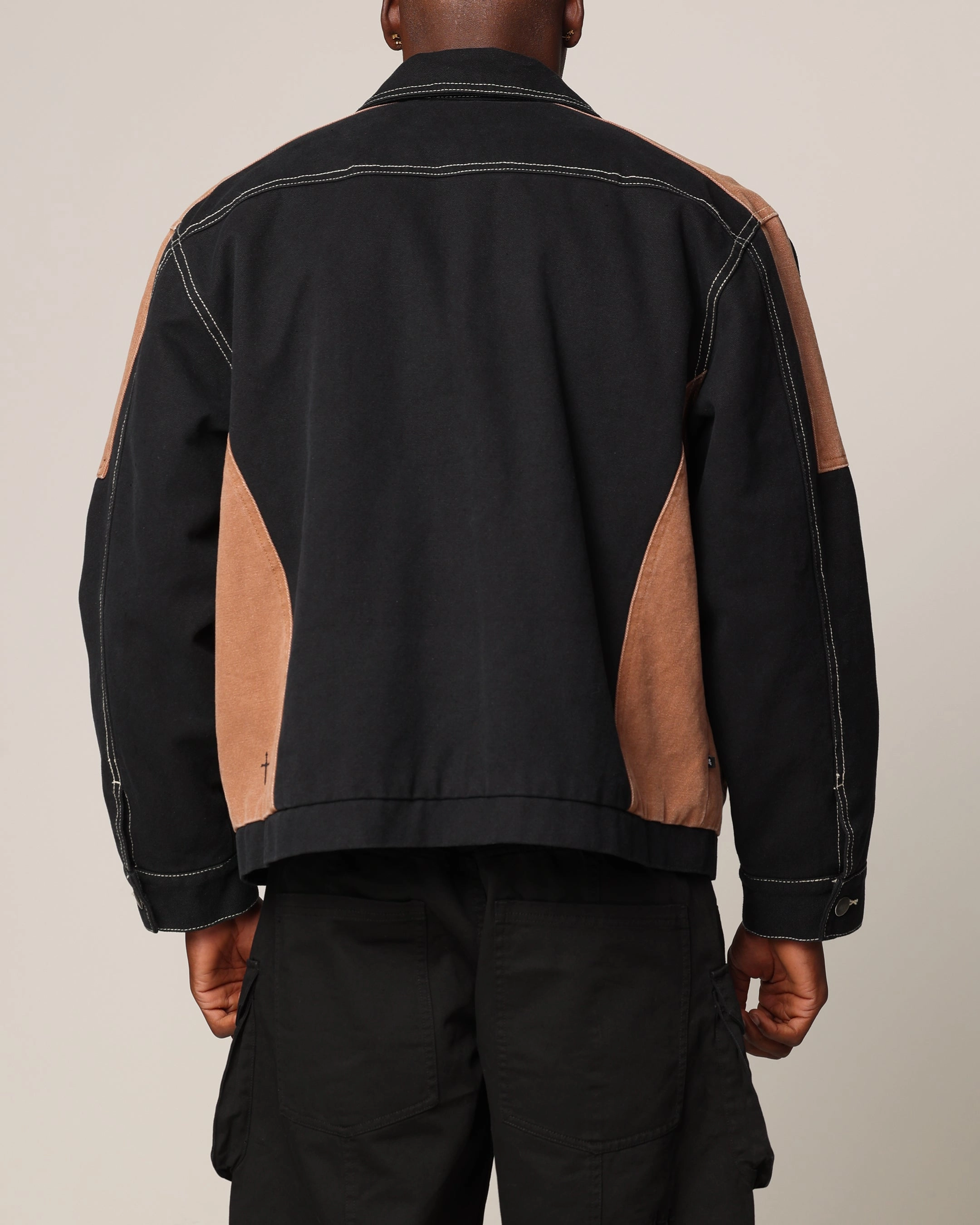 Saint Morta Outlaw Rodeo Jacket Black/Brown Swim Announce