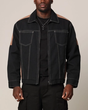 Saint Morta Outlaw Rodeo Jacket Black/Brown Upgrade