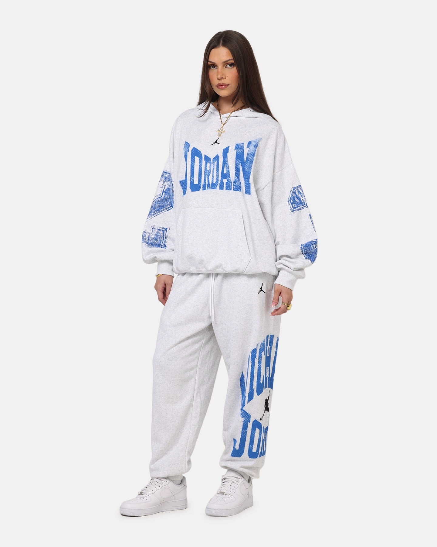 Memory Jordan Brooklyn Collegiate Pullover Hoodie Birch Heather Grey