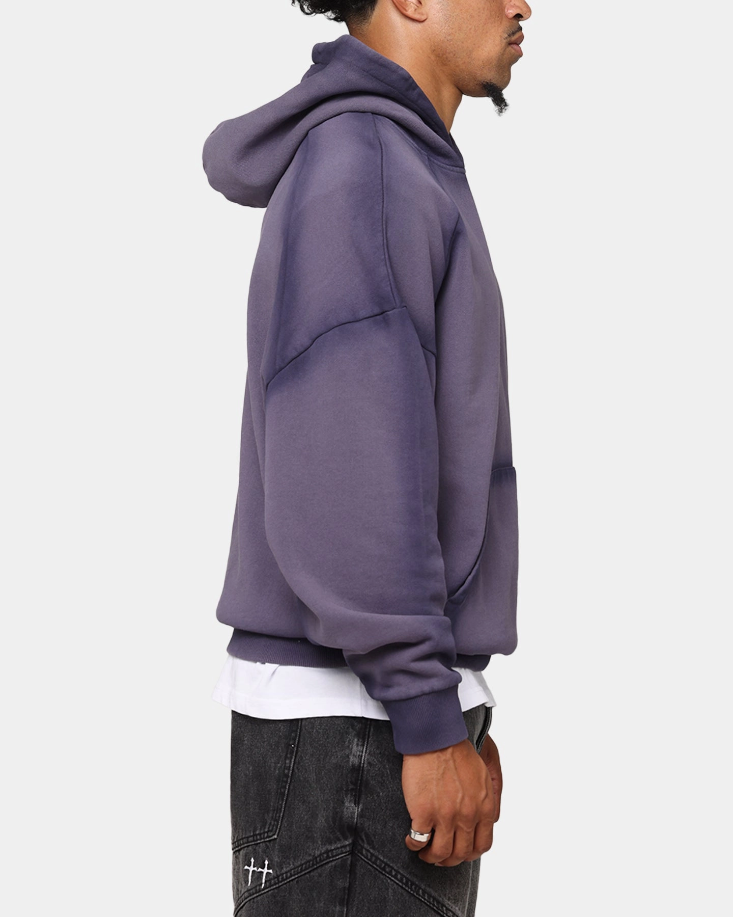 Saint Morta Contrast Wash Hoodie Purple practice session Weekend Ready