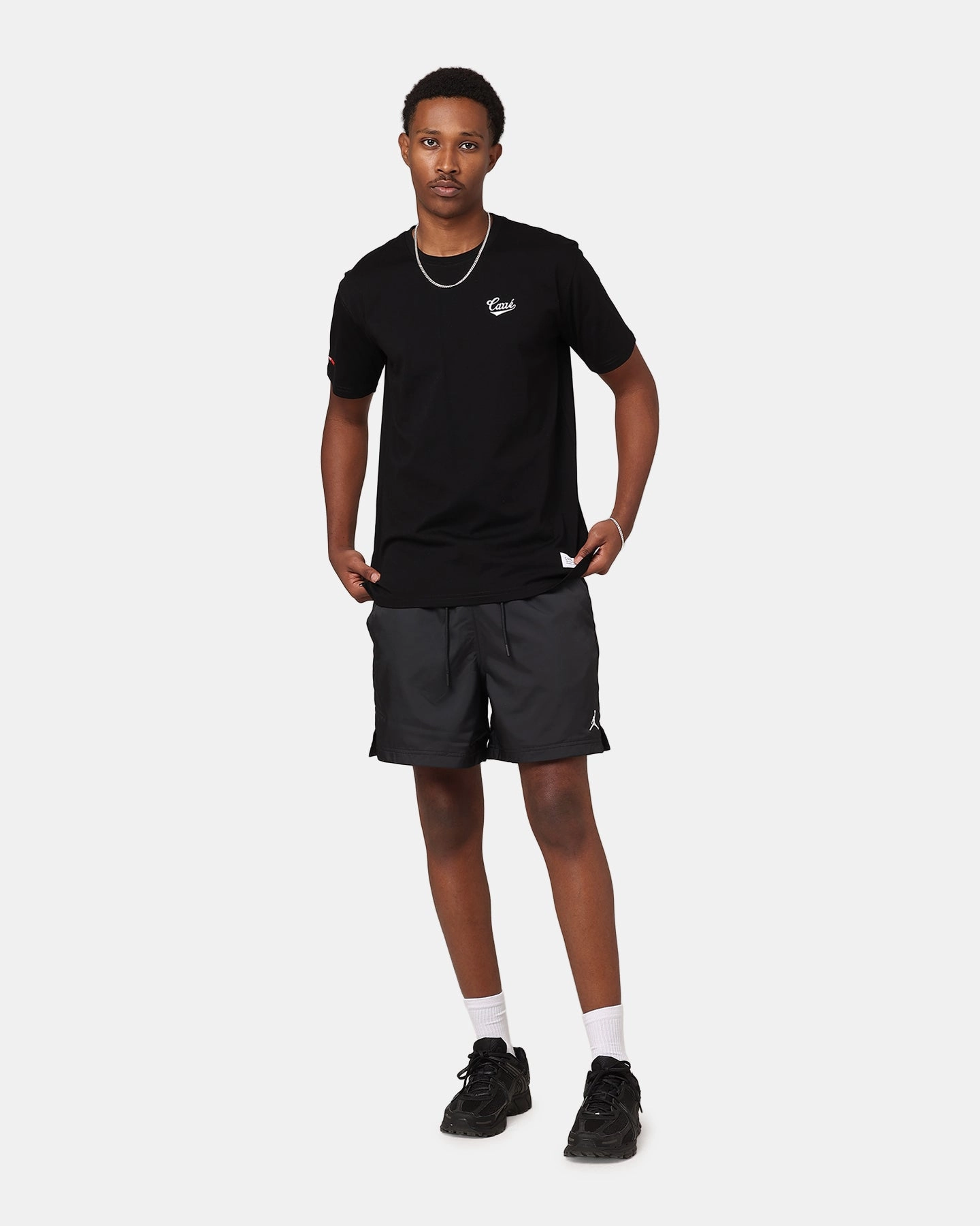 music event look Animal Print Jordan Essential Poolside 5" Shorts Black/White