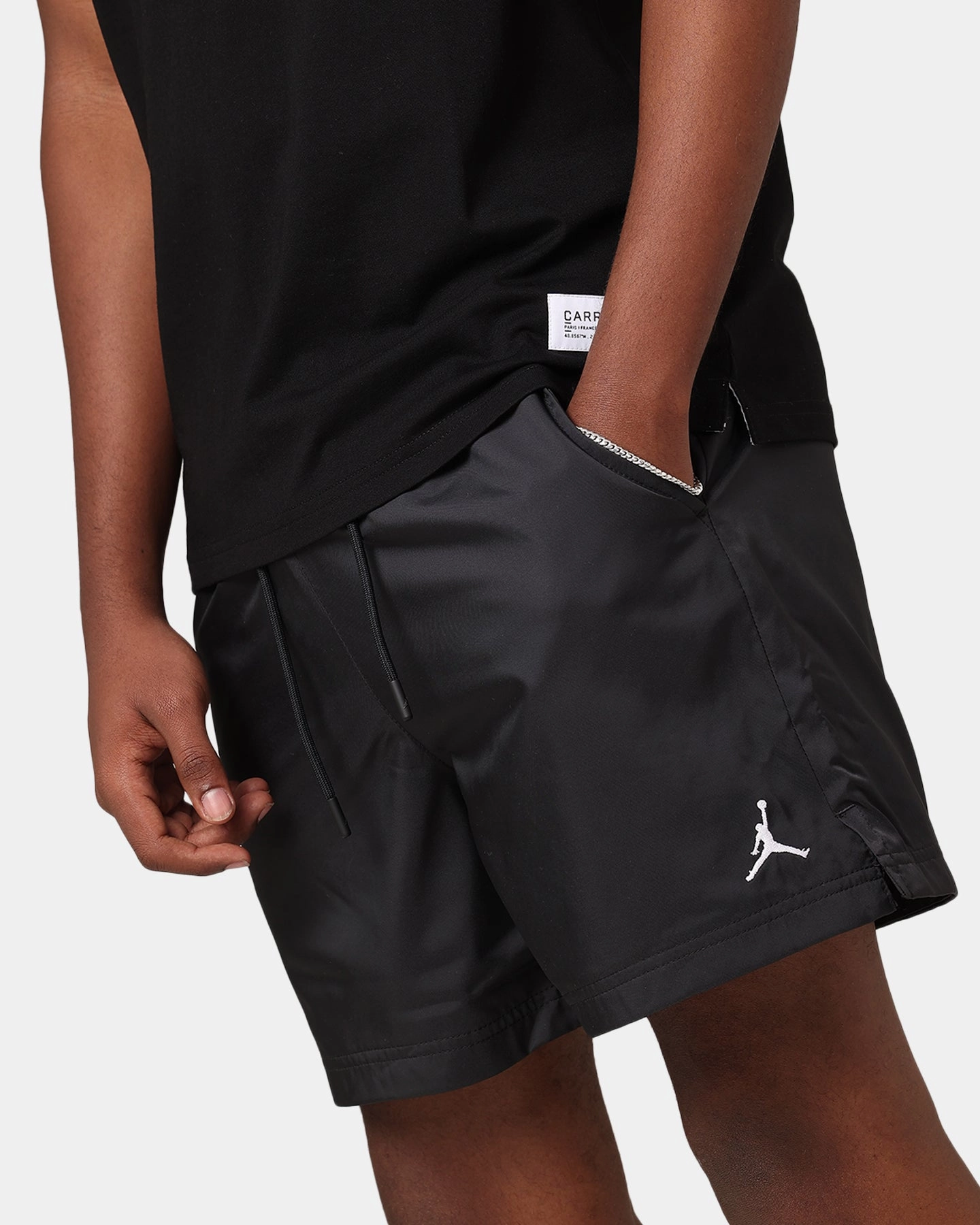 Jordan Essential Poolside 5" Shorts Black/White Stylish Shorts