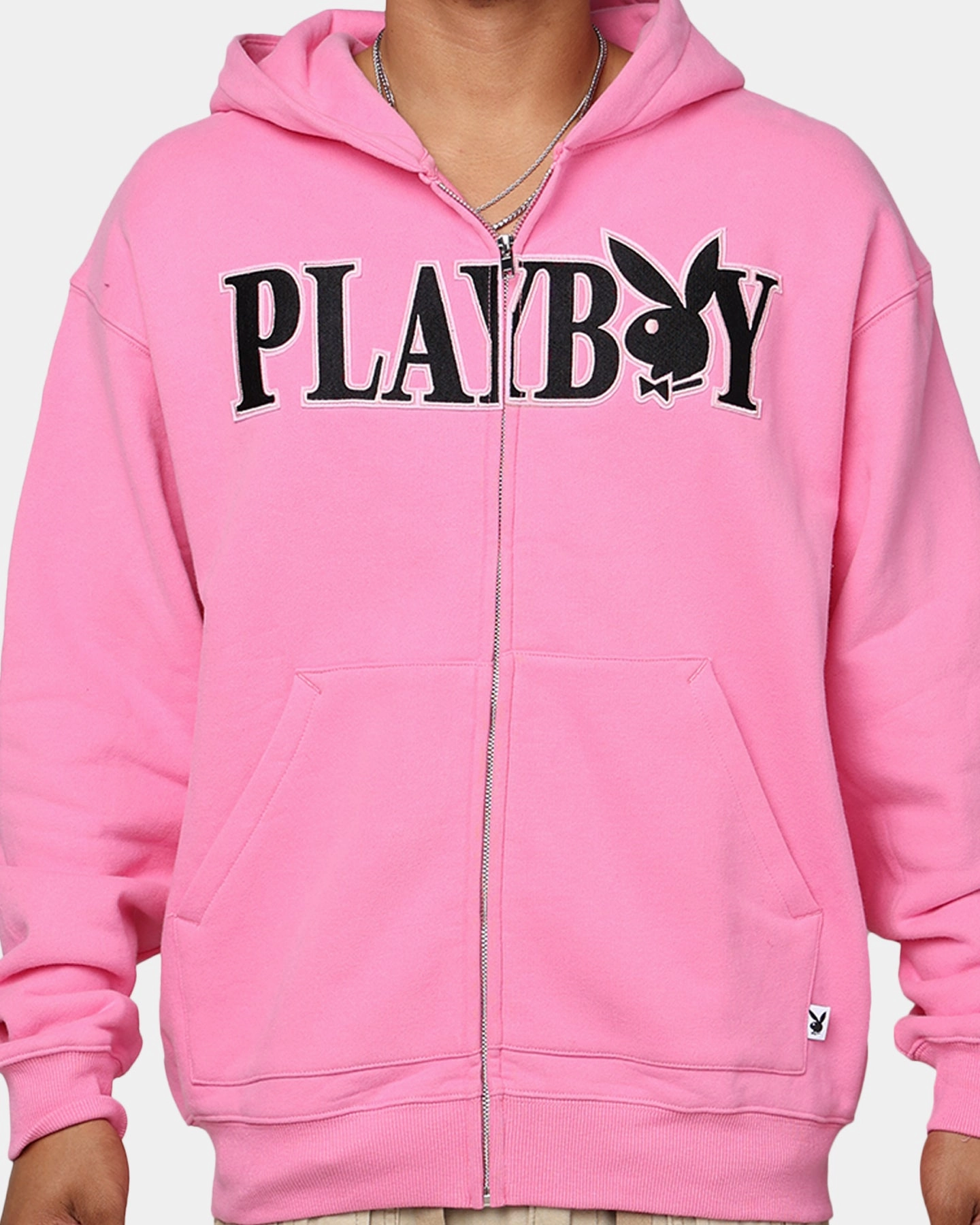 Thermoregulating Technology Playboy By Culture Kings Bunny Zip Hoodie Pink