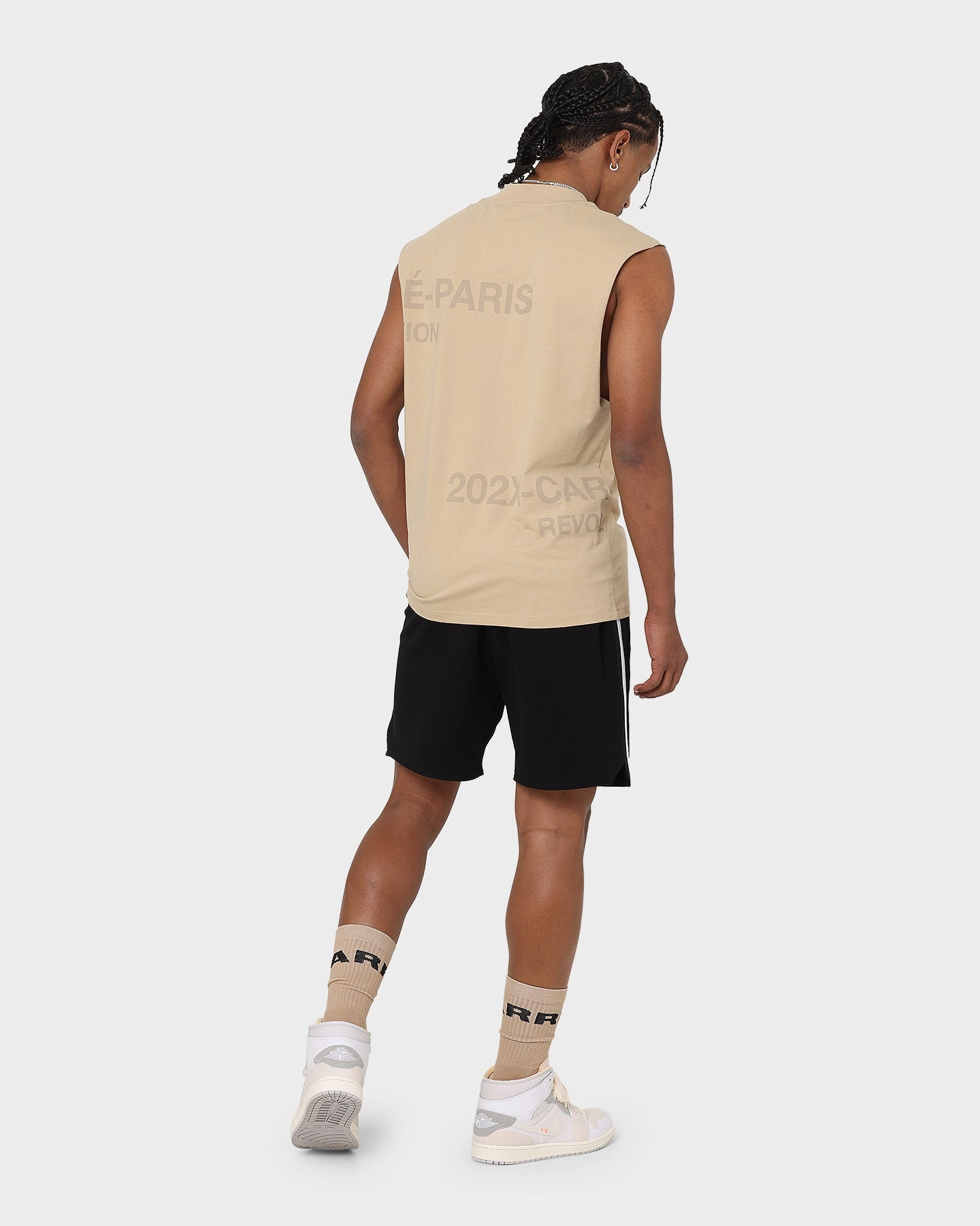 MultiPly Fabric Carr?? 202x Muscle T-Shirt Stone