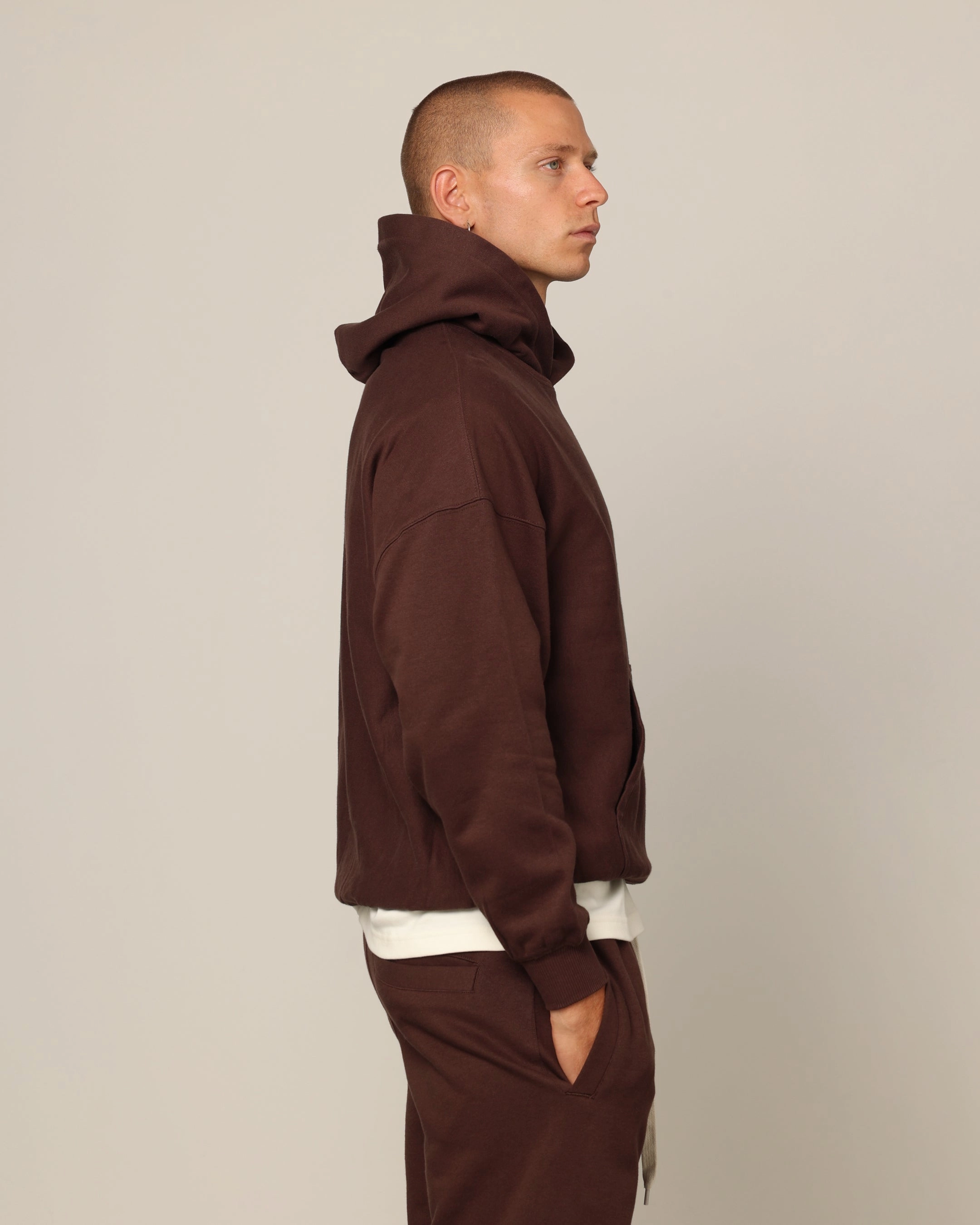 Carr?? Blanc Oversized Hoodie Brown Resist gift - giving option