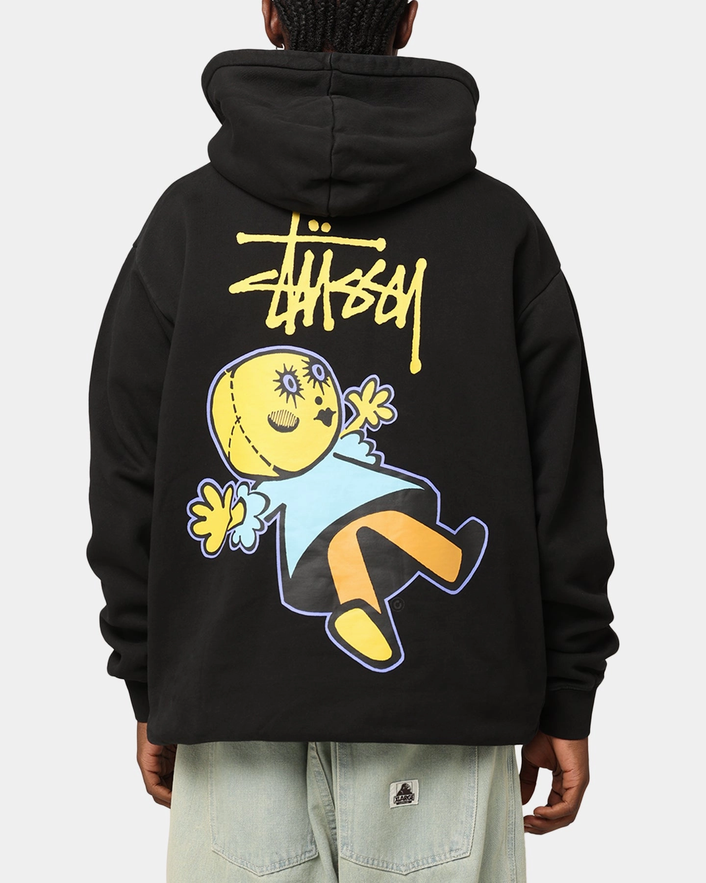 St??ssy Dollie Fleece Hoodie Pigment Black Sustain Award