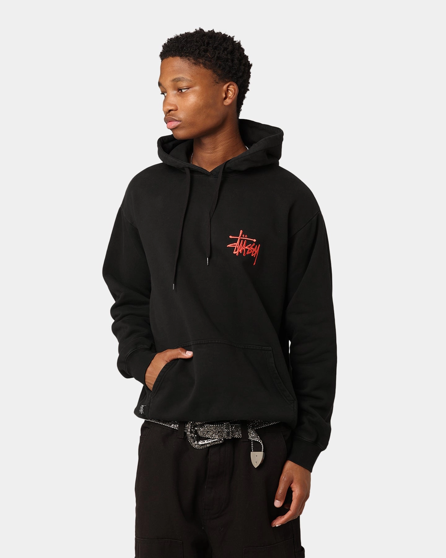 St??ssy Dragon Hoodie Pigment Black Daily Wear