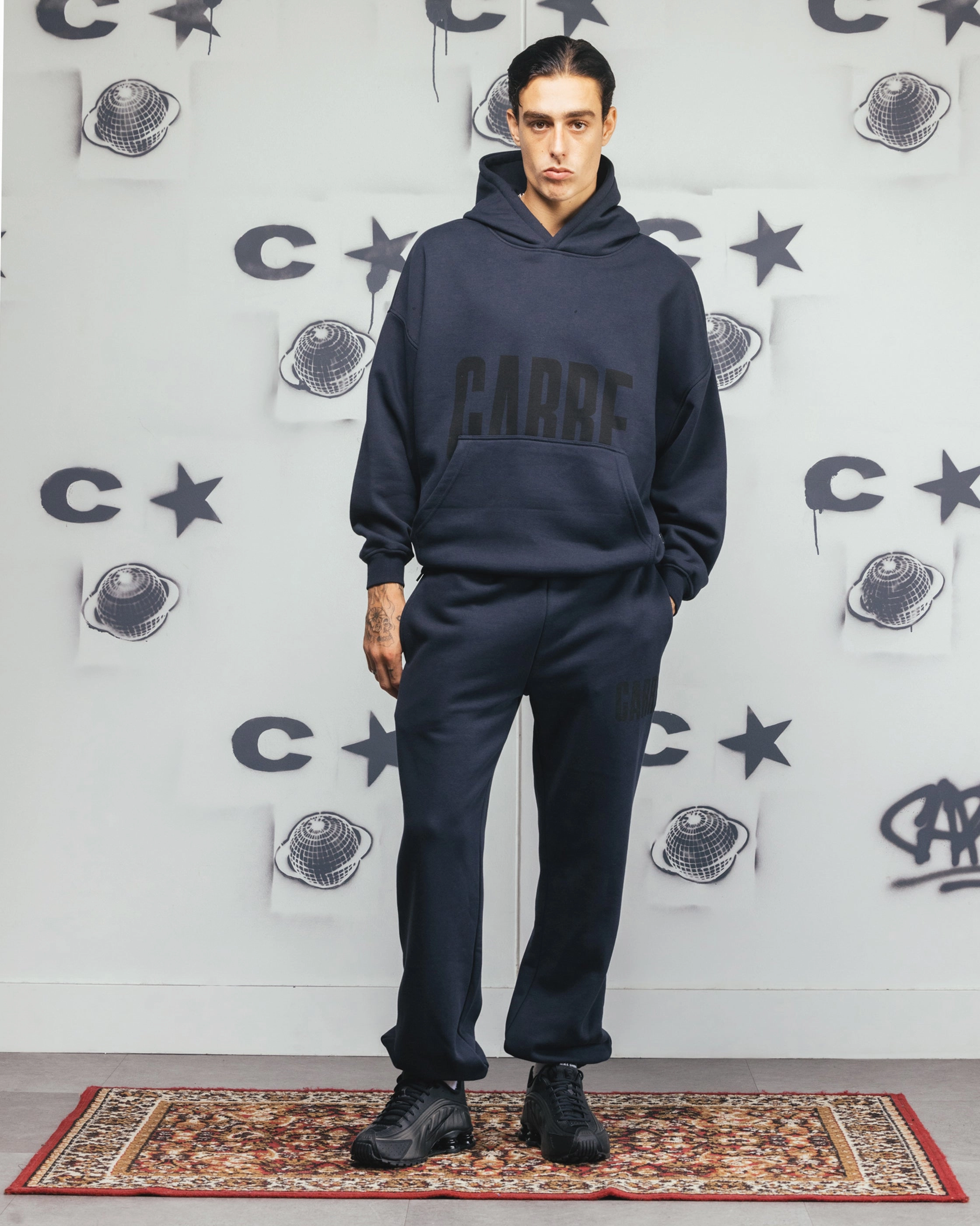 Carre Premium Essentials Hoodie Steel/Black All Day Wear Outdoor Ready