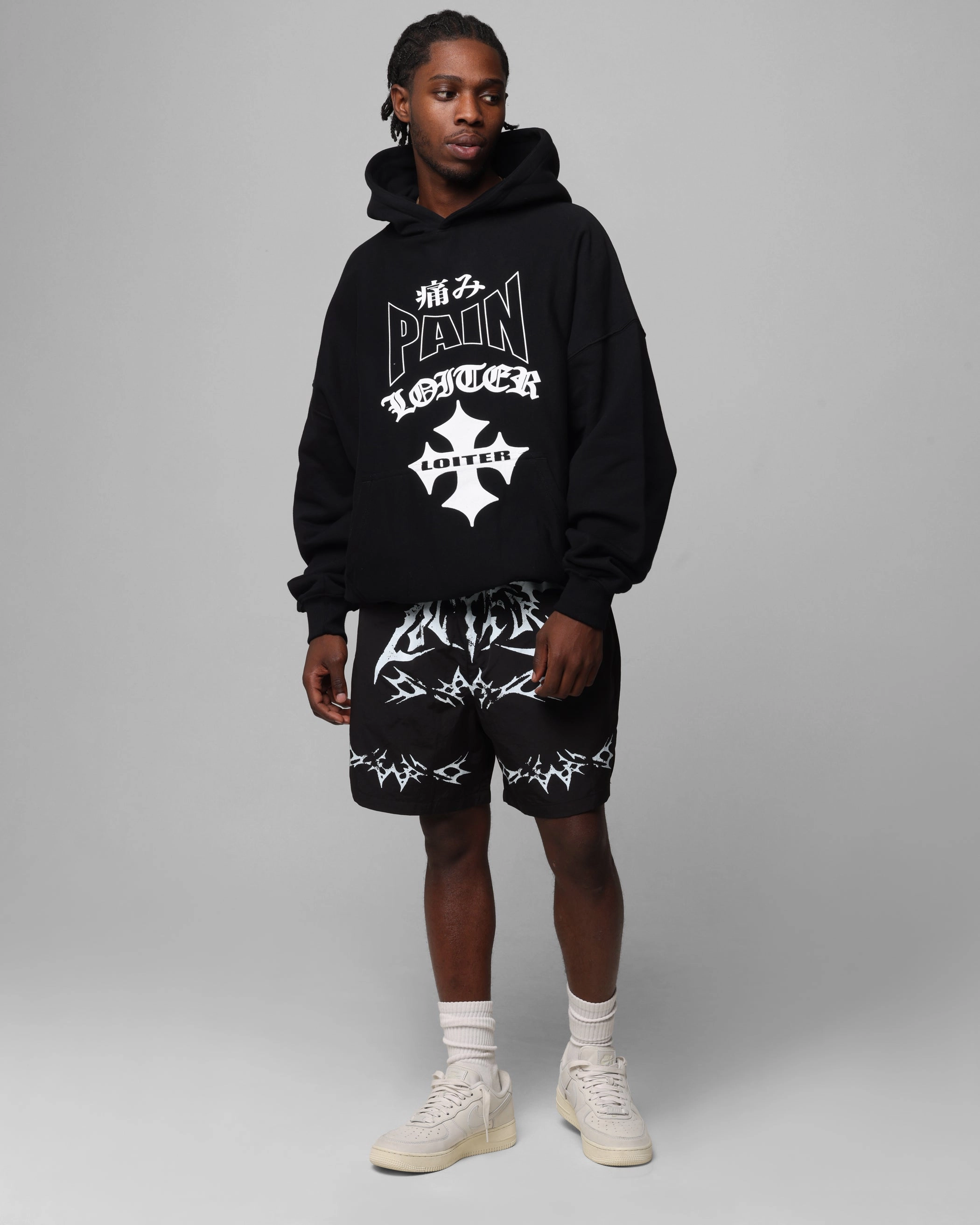 Loiter Ultimate Pain Hoodie Black All-Purpose Jacket Fast Fit