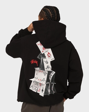 FoldableDesign Stussy House Of Cards Hoodie Pigment Black