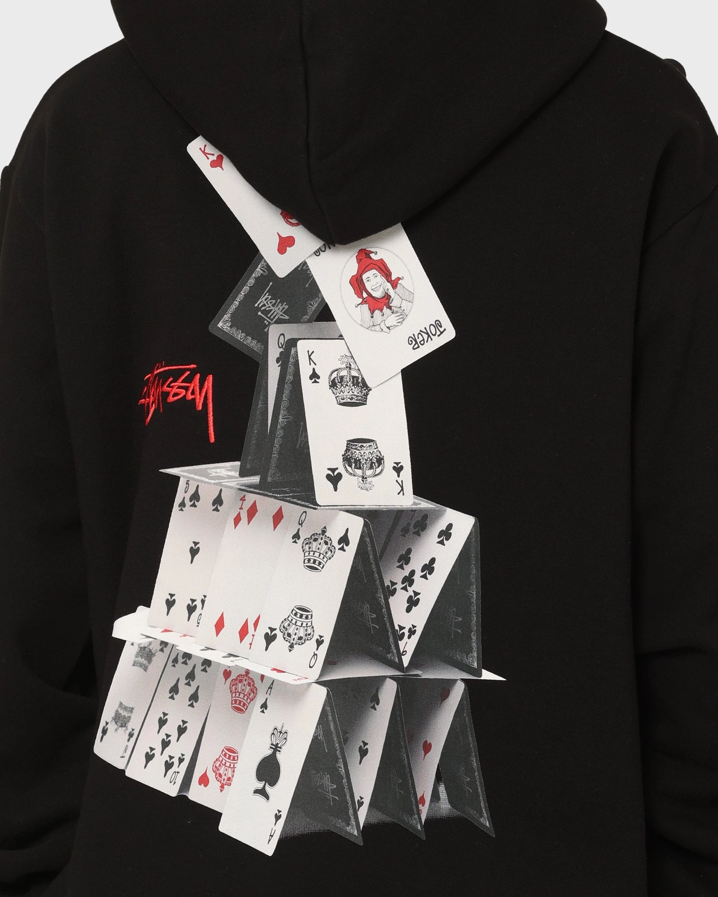 Stussy House Of Cards Hoodie Pigment Black Comfortable fit