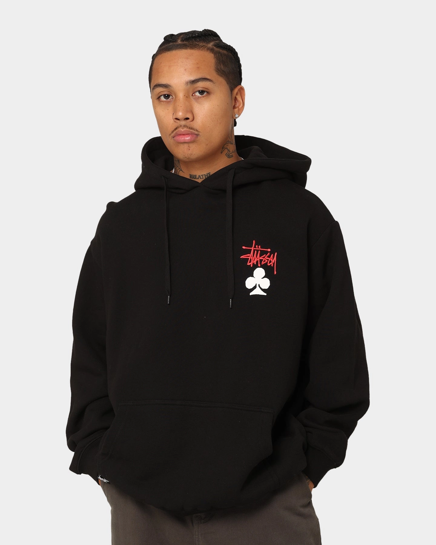 Stussy House Of Cards Hoodie Pigment Black Rugged Comfort