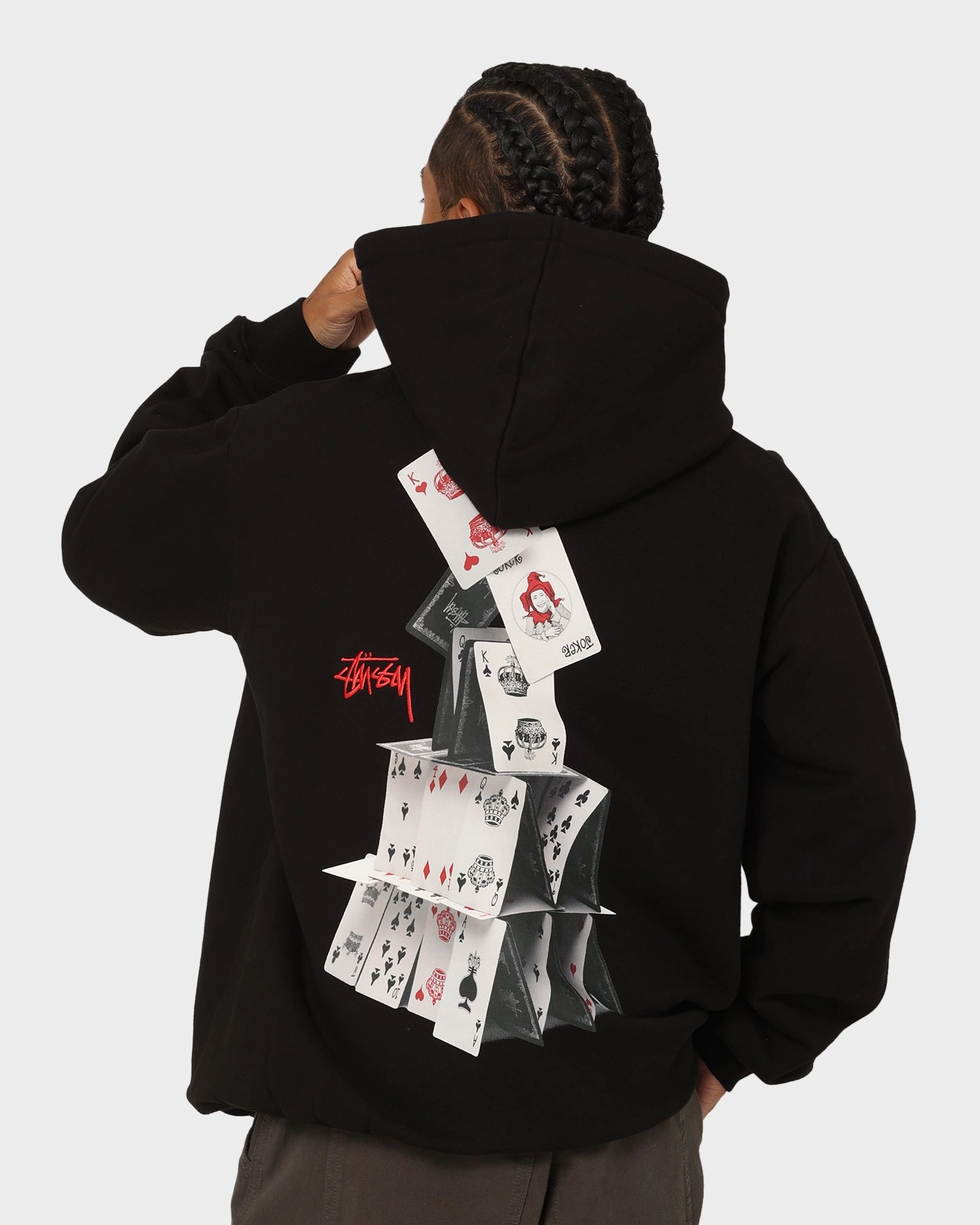 FoldableDesign Stussy House Of Cards Hoodie Pigment Black