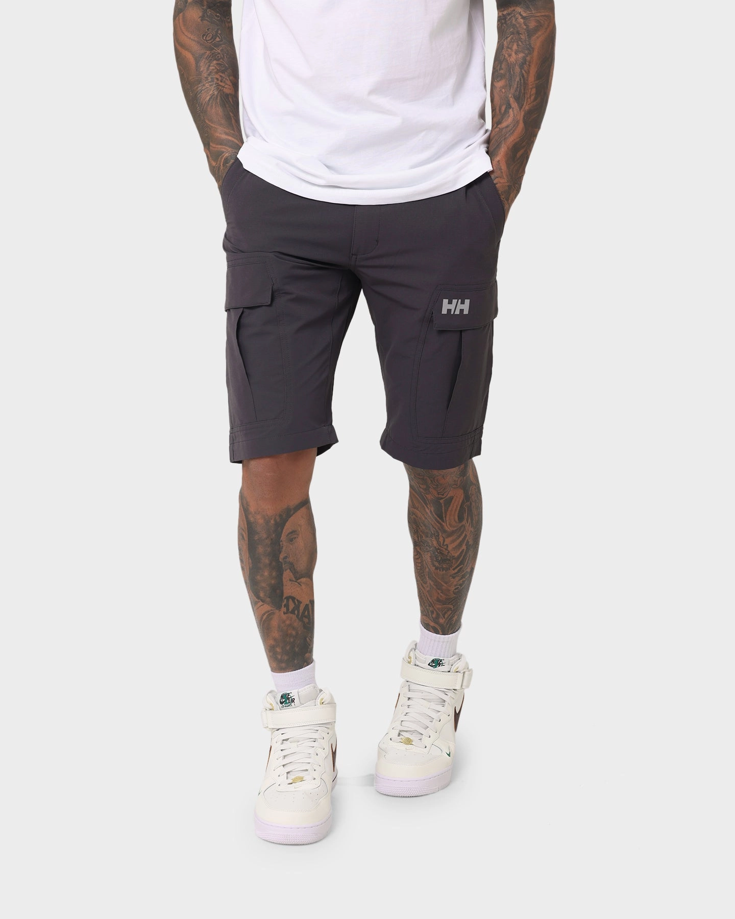 Heels Low Bulk Waistband Helly Hansen HH QD Cargo Shorts 1 Ebony