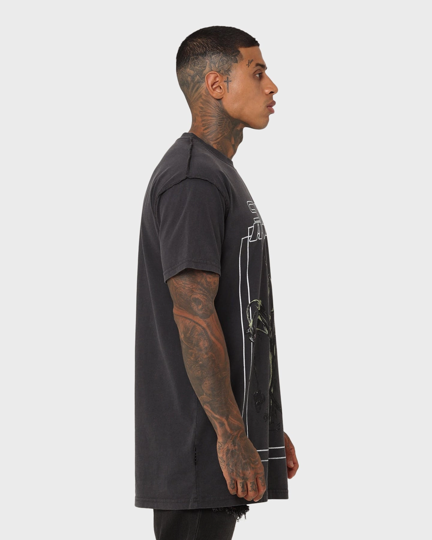 Saint Morta Lifeless Lafayette Vintage T-Shirt Vintage Black Fashionable Option Tagless Design