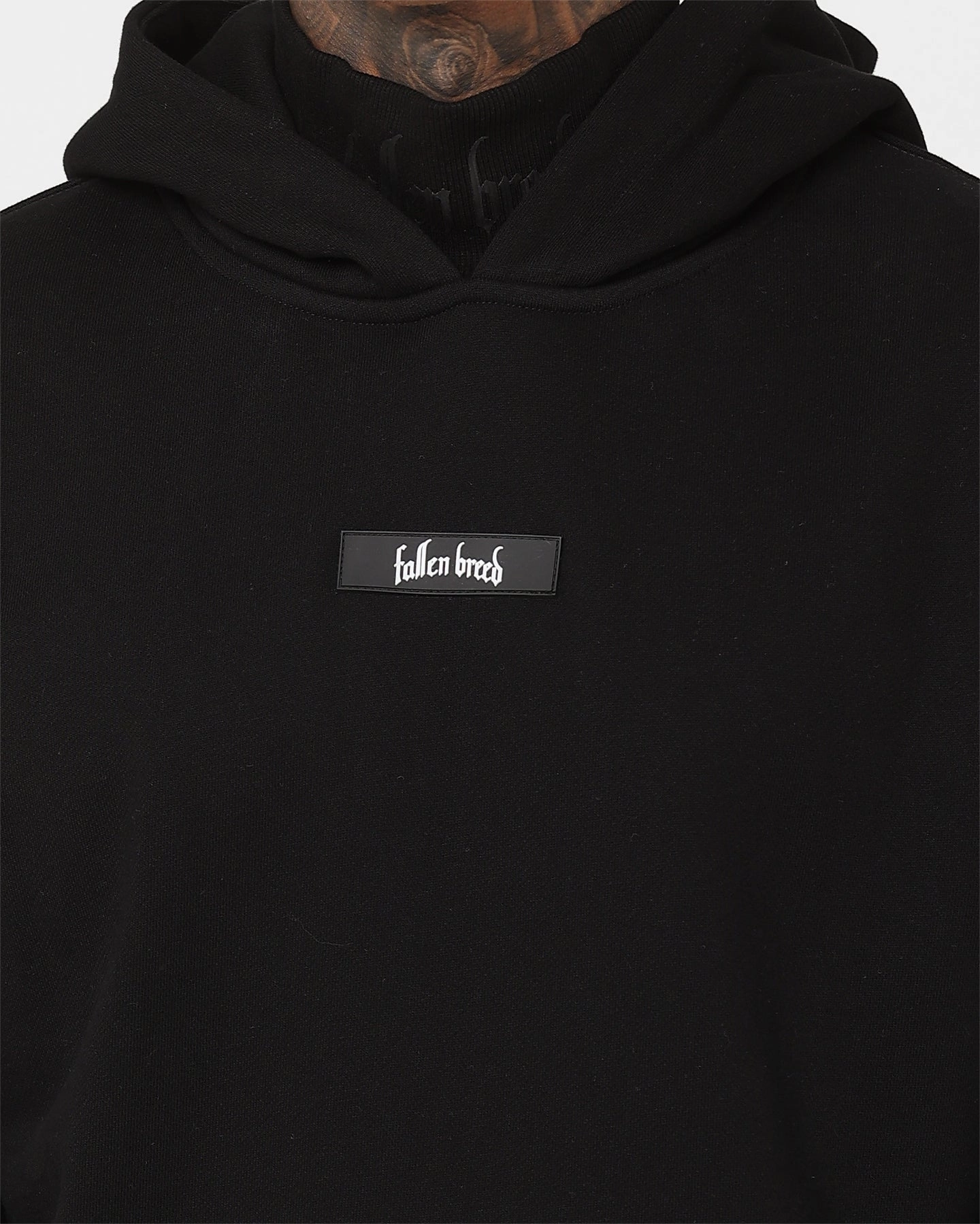 Fallen Breed Signature Logo Hoodie Black/Black Three Layer Laminate