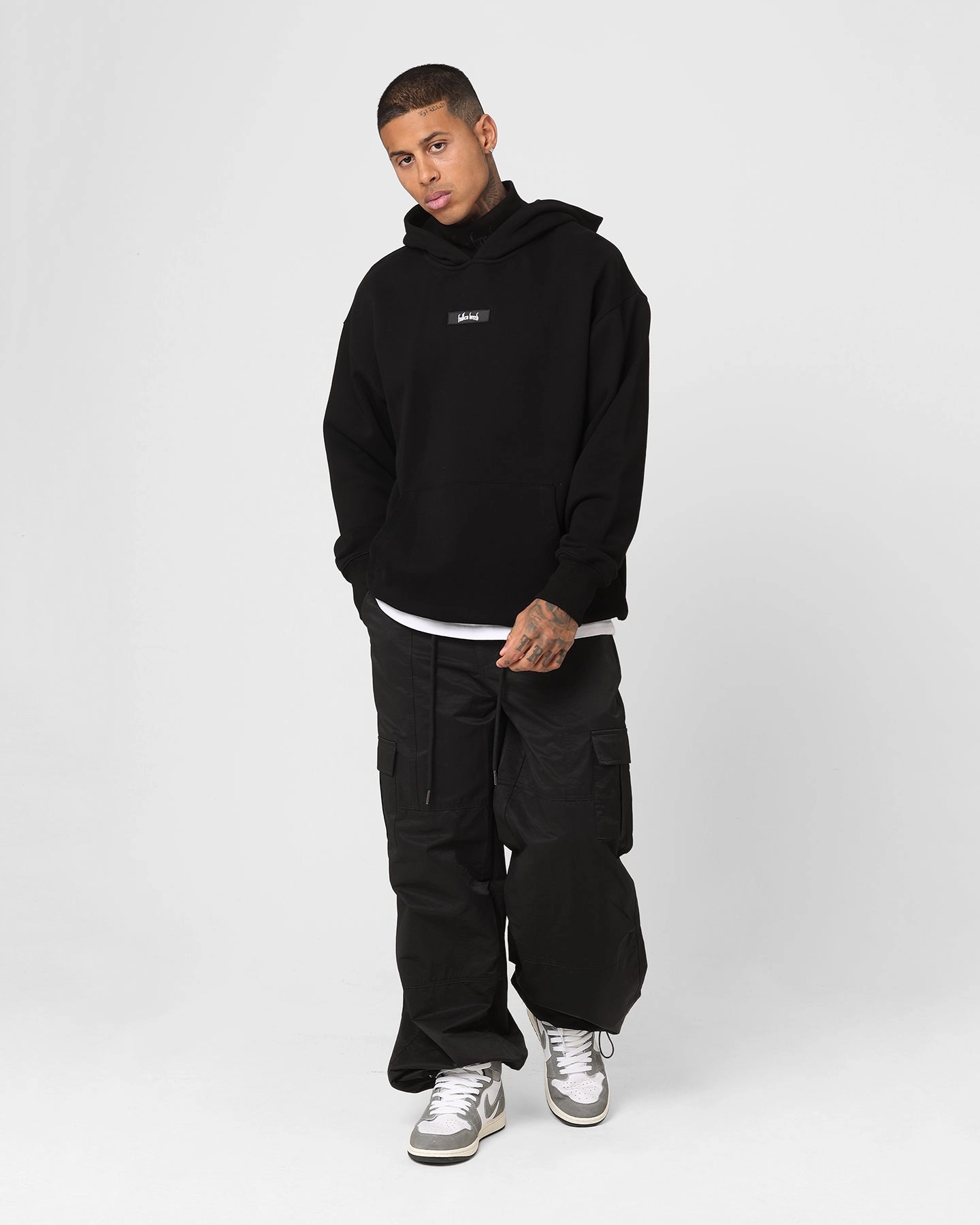 Fallen Breed Signature Logo Hoodie Black/Black Engage