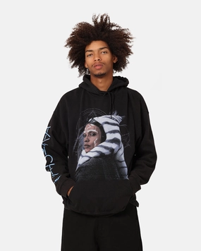 suitable for funerals Non Restrictive Cut Star Wars Ahsoka Hoodie Black Wash
