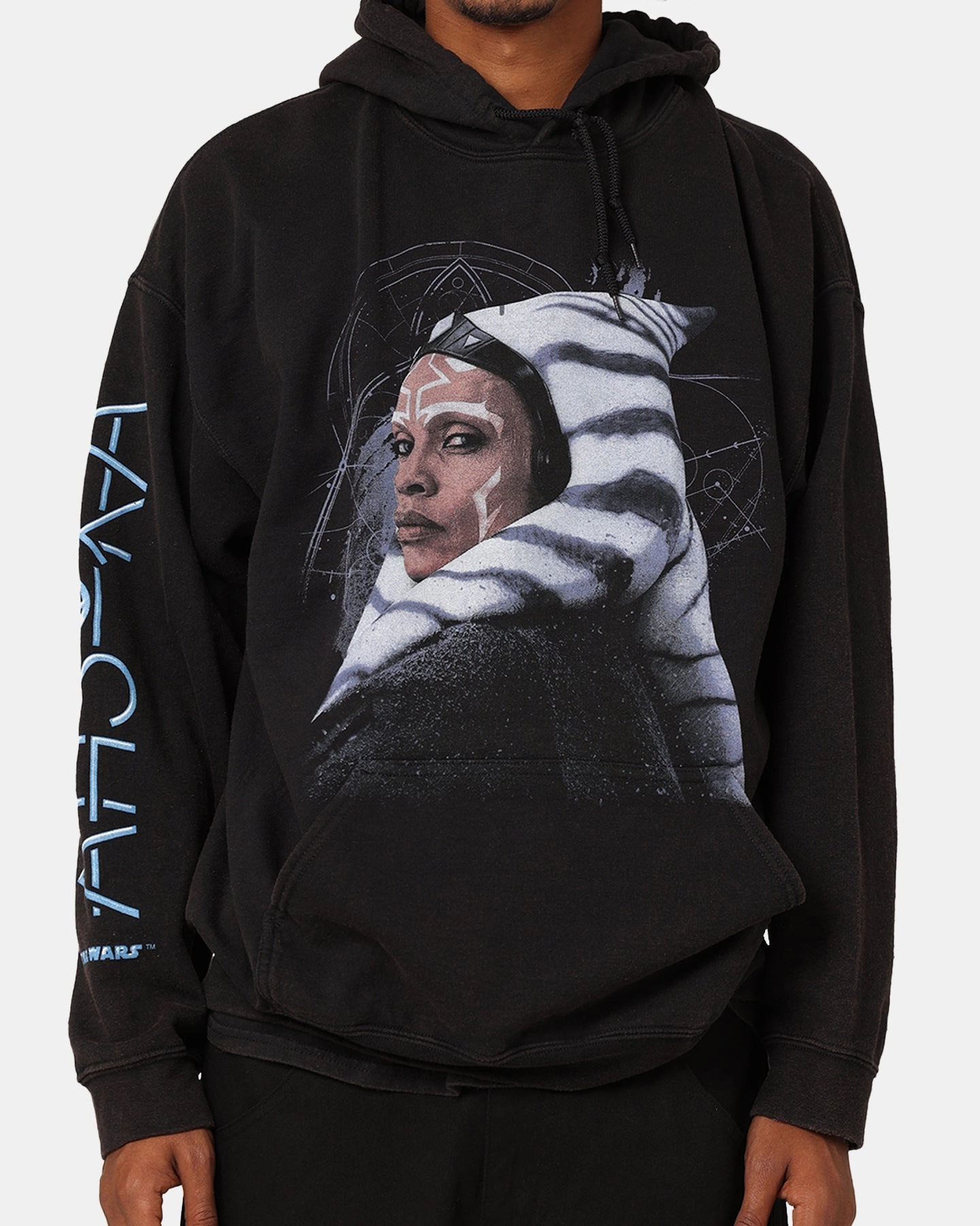 Star Wars Ahsoka Hoodie Black Wash Simple Fit Ergonomic Design