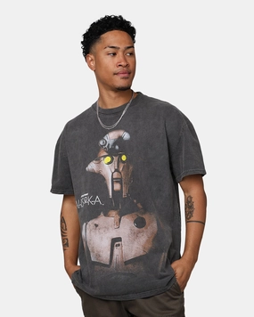 Cool Design Star Wars Ahsoka Huyang Heavyweight T-Shirt Black Wash